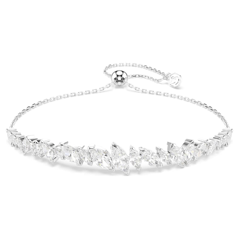 mesmera-bracelet-marquise-cut-white-rhodium-plated-swarovski-5748650 Mesmera bracelet, Marquise cut, White, Rhodium plated - Image 1