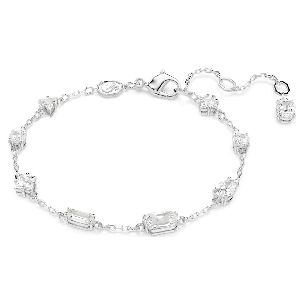 mesmera-bracelet-mixed-cuts-scattered-design-white-rhodium-plated-swarovski-5661530 Mesmera bracelet, Mixed cuts, Scattered design, White, Rhodium plated - Image 1