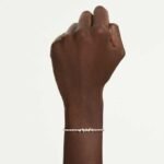 Mesmera bracelet, Mixed cuts, White, 18K gold finish - Image 2