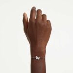 Mesmera bracelet Mixed cuts, White, Rhodium plated - Image 2