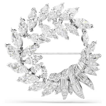 mesmera-brooch-marquise-cut-white-rhodium-plated-swarovski-5754566 Mesmera brooch Marquise cut, White, Rhodium plated - Image 1