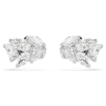 Mesmera ear cuffs, Marquise cut, White, Rhodium plated