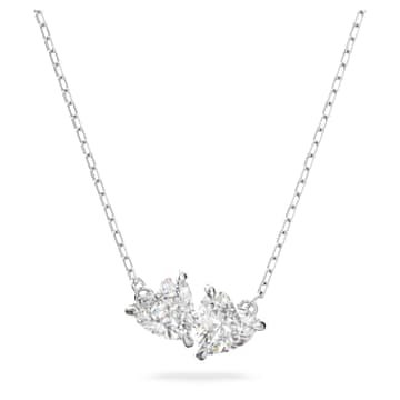 mesmera-necklace-heart-white-rhodium-plated-swarovski-5517117 Mesmera necklace Heart, White, Rhodium plated - Image 1
