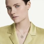 Mesmera pendant, Marquise cut, White, 18K rose gold finish - Image 2