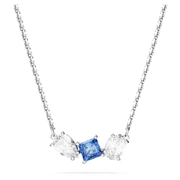 mesmera-pendant-mixed-cuts-blue-rhodium-plated-swarovski-5668276 Mesmera pendant Mixed cuts, Blue, Rhodium plated - Image 1