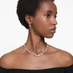 Mesmera set Mixed cuts, White, Rhodium plated - Image 2