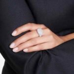 Meteora cocktail ring White, Rhodium plated - Image 2