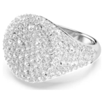 Meteora cocktail ring White, Rhodium plated