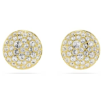 Meteora stud earrings White, 18K gold finish
