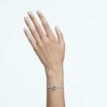 Millenia bangle Octagon cut, Pavé, Blue, Rhodium plated - Image 2