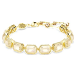 Millenia bracelet Octagon cut, Caramel, 18K gold finish