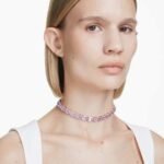 Millenia choker Octagon cut, Purple, 18K gold finish - Image 2