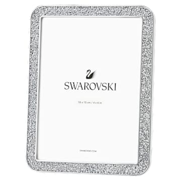 minera-picture-frame-rectangular-shape-small-silver-tone-swarovski-5379518 Minera picture frame Rectangular shape, Small, Silver Tone - Image 1