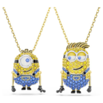 Minions James and Henry set Pavé, Multicoloured, 18K gold finish