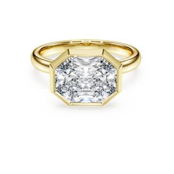 octagon-bezel-ring-lab-grown-diamonds-3.0-ct-tw-octagon-shape-18k-yellow-gold-swarovski-5739865 Octagon bezel ring Lab-grown diamonds 3.0 ct tw, Octagon shape, 18K yellow gold - Image 1