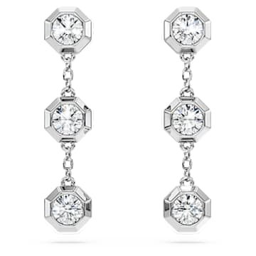 octagon-drop-earrings-lab-grown-diamonds-0.6-ct-tw-round-shape-sterling-silver-swarovski-5744549 Octagon drop earrings Lab-grown diamonds 0.6 ct tw, Round shape, Sterling silver - Image 1