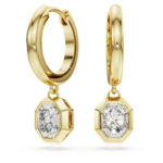Octagon drop earrings Lab-grown diamonds 1.0 ct tw, Octagon shape, 18K yellow gold