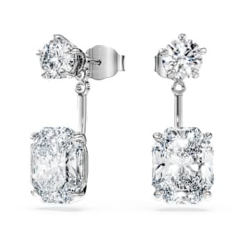 octagon-earring-jackets-lab-grown-diamonds-9.65-ct-tw-mixed-shapes-18k-white-gold-swarovski-5743354 Octagon earring jackets Lab-grown diamonds 9.65 ct tw, Mixed shapes, 18K white gold - Image 1