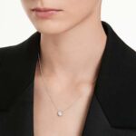 Octagon pendant Lab-grown diamonds 0.5 ct tw, Octagon shape, 18K white gold - Image 2