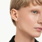Octagon stud earrings Lab-grown diamonds 1.0 ct tw, Octagon shape, 18K white gold - Image 2
