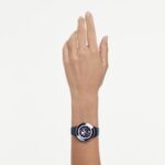 Octea moon watch Swiss Made, Metal bracelet, Blue, Blue finish - Image 2