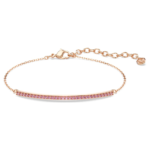 Only bracelet, Round cut, Pink, 18K rose gold finish