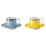Signum espresso set Porcelain, Multicoloured