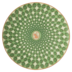 Signum plate Porcelain, Small, Green