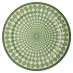 Signum service plate Porcelain, Green