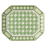 Signum tray Porcelain, Small, Green
