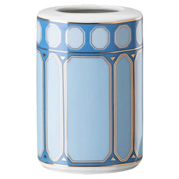 signum-vase-porcelain-small-blue-swarovski-5679350 Signum vase Porcelain, Small, Blue - Image 1
