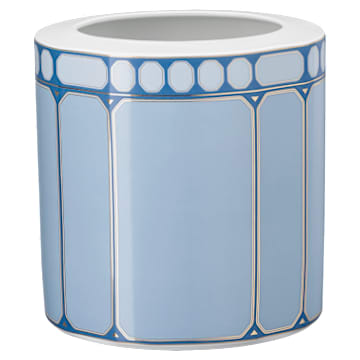 signum-vase-porcelain-wide-blue-swarovski-5699995 Signum vase Porcelain, Wide, Blue - Image 1