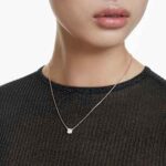 Stilla Attract pendant Square cut, White, Rose gold-tone plated - Image 2