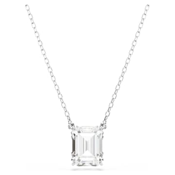 stilla-pendant-octagon-cut-white-rhodium-plated-swarovski-5693405 Stilla pendant Octagon cut, White, Rhodium plated - Image 1