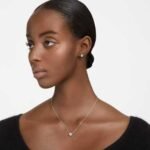 Stilla set Round cut, White, Rhodium plated - Image 2