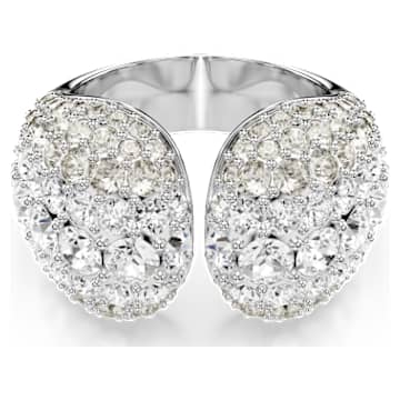 sublima-cocktail-ring-round-cut-white-rhodium-plated-swarovski-5701574 Sublima cocktail ring Round cut, White, Rhodium plated - Image 1