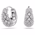 Sublima earrings White, Rhodium plated - Image 2