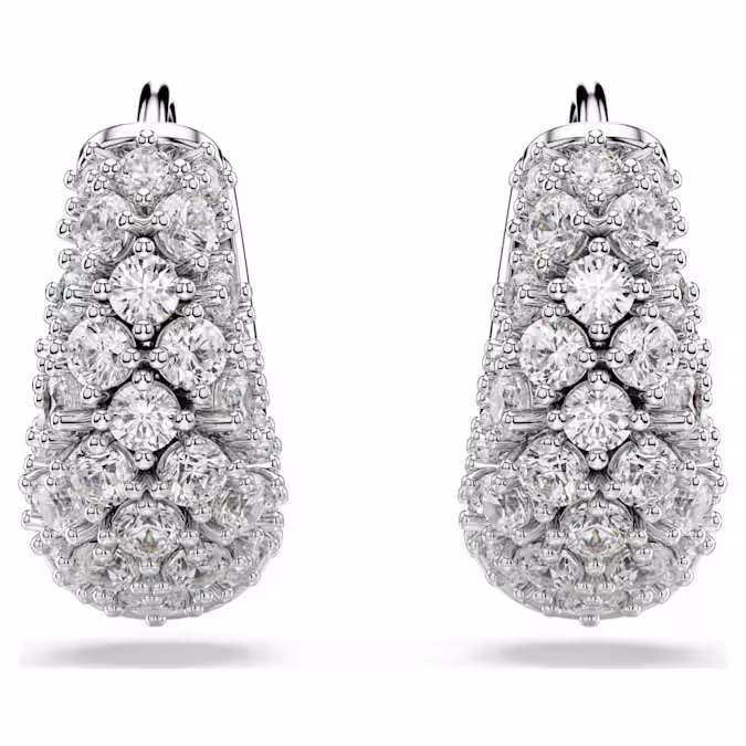 sublima-earrings-white-rhodium-plated-swarovski-5732282-2 Sublima earrings White, Rhodium plated - Image 1