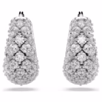 Sublima earrings White, Rhodium plated - Image 3