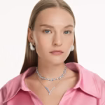 Sublima earrings White, Rhodium plated - Image 5