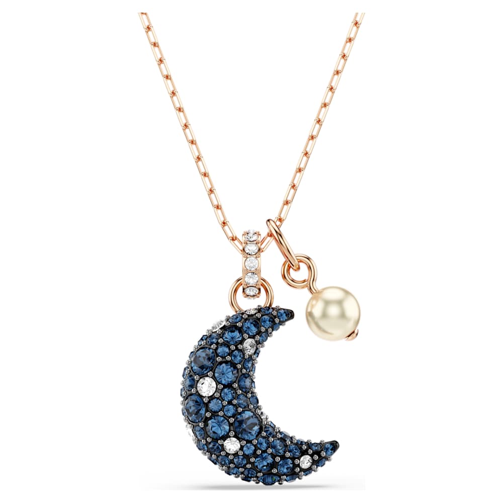 sublima-pendant-crystal-pearl-moon-multicoloured-18k-rose-gold-finish-swarovski-5671585 Sublima pendant, Crystal pearl, Moon, Multicoloured, 18K rose gold finish - Image 1