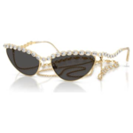 Sunglasses Cat-eye shape, Chain, Grey