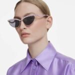 Sunglasses Cat-Eye shape, Purple - Image 2