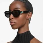 Sunglasses Cat-Eye shape, SK6002, Black - Image 2