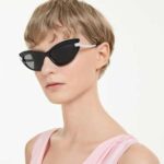 Sunglasses Cat-Eye shape, SK6038, Black - Image 2
