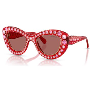 sunglasses-cat-eye-shape-sk6060-red-swarovski-5752882 Sunglasses Cat-Eye shape, SK6060, Red - Image 1