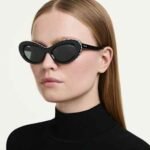 Sunglasses Cat-Eye shape, SK6061U, Black - Image 2
