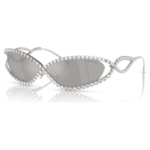 Sunglasses Mask shape, SK7024, Silver Tone
