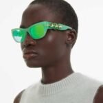 Sunglasses Oval shape, SK6022, Green - Image 2