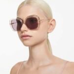 Sunglasses Oversized, Square shape, SK6011, Purple - Image 2